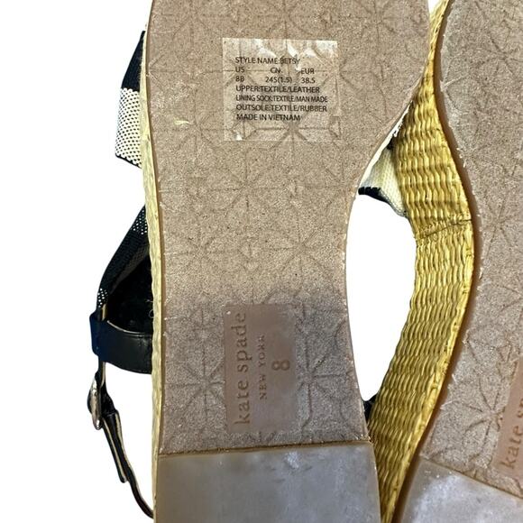 Kate Spade Betsy Platform Bow Sandals Size 8 - Picture 10 of 11